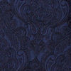 Dark Blue Achkan Style Scallop Patterned Indo Western Set